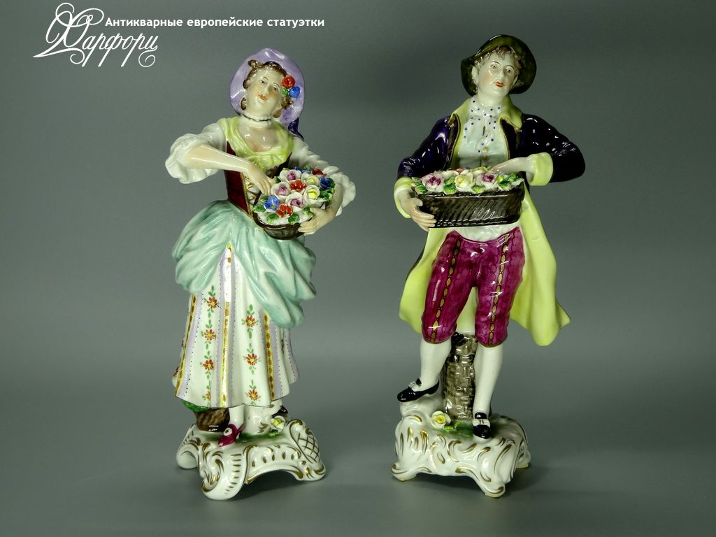 Купить фарфоровые статуэтки Kammer, Продавцы цветов, Германия